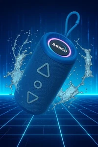 Wireless Bluetooth Lautsprecher RGB Licht Tragbar Stereo Blau - von IMENSO - Bild 1 von 16