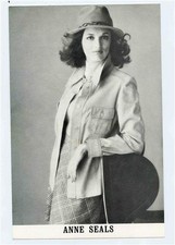 Anne Seals Fashion Model Photo Card Tanya Blair Agency Dallas Texas 1980's
