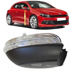 RIGHT MIRROR TURN SIGNAL INDICATOR LAMP FITS FOR VW SCIROCCO 2008-2014 - Picture 1 of 7