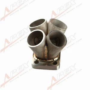 Cabezal de colector de 4 cilindros 4-1 brida de acero inoxidable T3 T3/T4 - Imagen 1 de 5