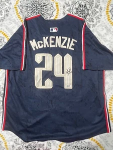Triston Mckenzie Signed/Autographed Cleveland Guardians City Connect Jersey - Picture 1 of 4