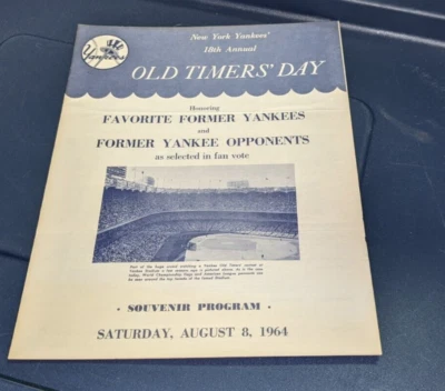 1964 New York Yankees Old Timers Game Program - Image 1 of 4