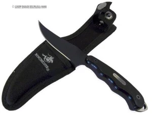 Winchester Fixed Blade Trailing Point Skinner Knife Nylon Sheath 19 cm - Picture 1 of 18