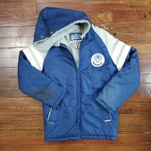 size 12 kids vtg 80s Dallas Cowboys Winter Jacket stahl urban nfl large 2f790p - Picture 1 of 10