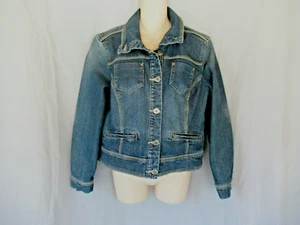 Christopher & Banks Jacke Jeans Knopfleiste M Langarm Medium Wash - Bild 1 von 7