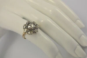 Anillo antiguo de mujer con diamantes 0,72 quilates.(Corte antiguo)/ Oro 333 8 quilates 56 (17,8 mmØ* - Imagen 1 de 11