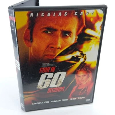 Gone in 60 Seconds DVD Tape A Wild Ride Nicholas Cage & Angelina Jolie Action - image 1 of 4