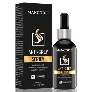 Mancode Anti Grigio Siero Ripristino Colore Naturale Nero Grigio Capelli Bianchi & Barba - Foto 1 di 6