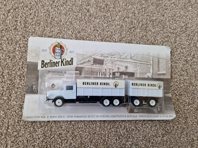 HO GAUGE 1/87 GRELL - BERLINER KINDL MB GERMANY BREWERY BEER TRAILER TRUCK - Image 1 of 3