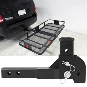 Enganche de remolque receptor plegable de 2" ajustable adaptador de montaje de vástago 900LB - Imagen 1 de 16