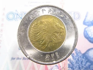 ETHIOPIA 1 Birr 2002 2010 Ethiopian lion ኢትዮጵያ World Coin h6902 - Picture 1 of 2