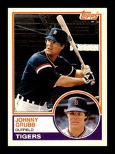 1983 Topps Traded Johnny Grubb #38T Set Break Detroit Tigers