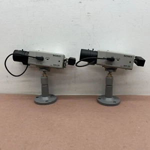 Two(2) SONY - HyperHAD B&W CCD Indoor Video Surveillance Camera SPT-M124 *As Is* - Picture 1 of 12