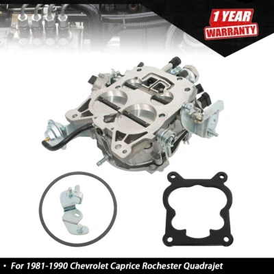 Carburador motor 305-350 para Chevrolet Caprice Rochester Quadrajet 1981-1990 Foto 1 de 4