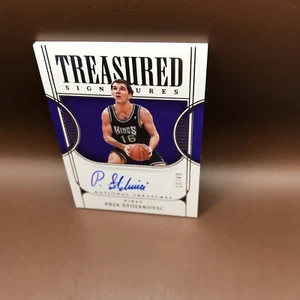 2022-23 National Treasures Peja Stojakovic Treasured Signatures Auto 10/49 Kings - Picture 1 of 2