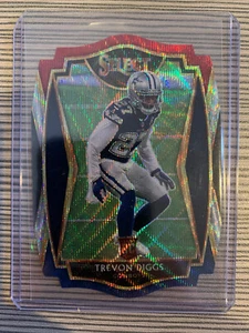 2020 Panini Select TREVON DIGGS RC Premier Level Tri-Color Prizm Die-Cut JE210 - Picture 1 of 2