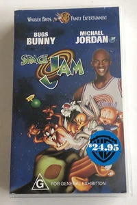Space Jam VHS Video Tape Movie Bugs Bunny Michael Jordan Basket Ball Family G - Picture 1 of 12