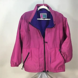 Vintage Pacific Trail Pink / Purple Fleece Lined Winter Jacket Womens Size Large - Picture 1 of 14