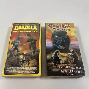 Godzilla Sealed VHS Lot 1990s- Godzilla VS Megalon & Godzilla VS Mechagodzilla - Picture 1 of 7