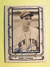 SIGNED BOBBY THOMSON 1983 CRAMER SPORTS BASEBALL LEGENDS AUTOGRAPH - DECEASED