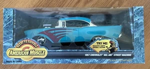 Ertl 1957 Chevrolet Bel Air Street Machine Ready To Rumble Car 1:18 Diecast NIB - Picture 1 of 6