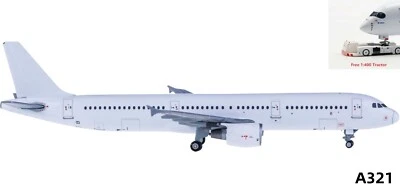 1:400 JC Wings XX4999 Airbus Blank A321 Diecast Aircraft Model+Free Tractor - Image 1 of 4