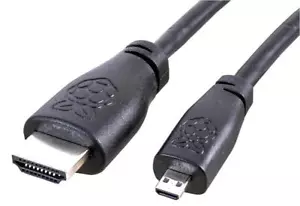 Raspberry Pi 4 Model B HDMI Cable Micro HDMI To HDMI, 2m Go Pro HDMi - Mirco - Picture 1 of 2