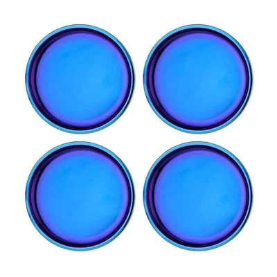 Placas de acero inoxidable para niños - Placas redondas azules para niños pequeños de 9", placas no tóxicas... Foto 1 de 4