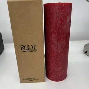 NEW ROOT ONE SCENTED TIMBERLINE MULLED CIDER #339 PILLAR CANDLE 3” X 9” - Picture 1 of 3