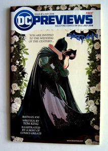DC PREVIEWS (2a serie) #1 LUGLIO 2018 - Kiss Cover Batman Catwoman Matrimonio - Foto 1 di 2