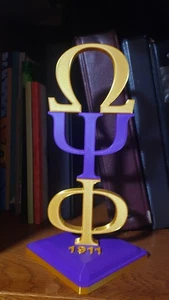 Omega PSI PHI Fraternity Desktop Tower Display - Bild 1 von 3