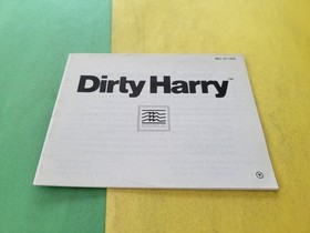 Dirty Harry: Instruction Booklet Manual Only (Nintendo, NES-2Y-USA) 