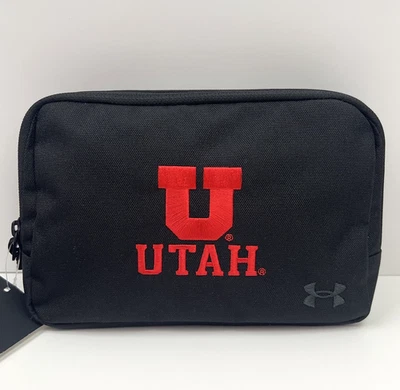 UNIVERSITY OF UTAH Utes Under Armour UA Storm Crossbody Waist Bag RFID Black NWT - Image 1 of 4
