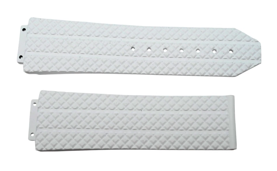 Hublot Big Band 25mm White Rubber Racing Tire New Watch Band 6-25-100, 12-25-80! - Image 1 of 4