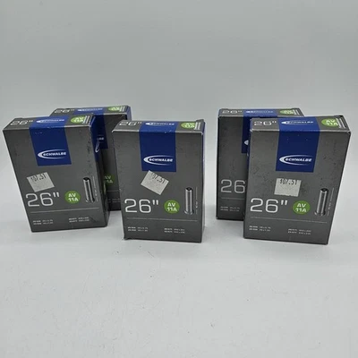 Lot 5x - New Schwalbe Standard 40 mm Schrader Valve Inner Tube,  26 x .75-1.0" - Image 1 of 3