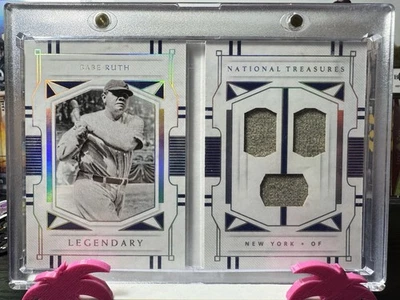 BABE RUTH Juego Legendario Materiales Usados 1/3**2021 Panini NT Folleto 🔥 Foto 1 de 4