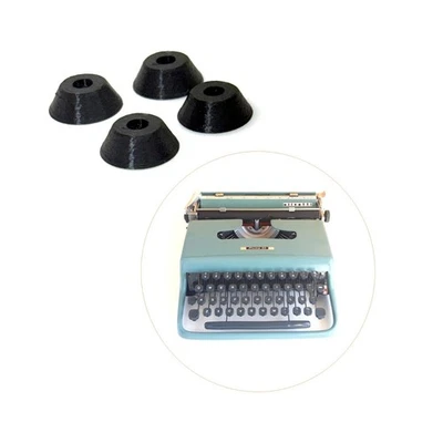 x4 Pies de Goma Nuevos para Máquina de Escribir Olivetti Pluma 22 Repuesto De Colección Hispano Foto 1 de 4