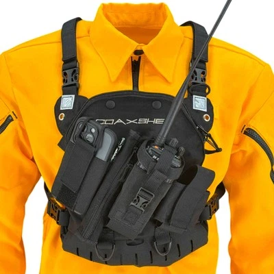 Coaxsher LS-1 Radio di Risposta Cablaggio Pettorale, Nero - Immagine 1 di 2