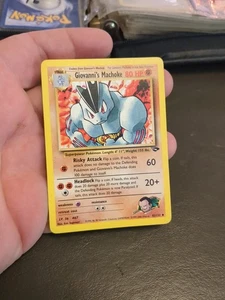 Giovanni's Machoke 42/132 Gym Challenge Uncommon Pokemon NM #16 - Picture 1 of 8
