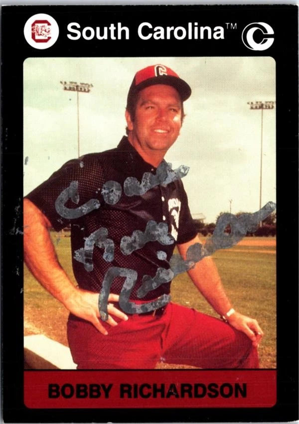Bobby Richardson signed baseball card South Carolina 1991 College Collection 133 - Image 1 of 1