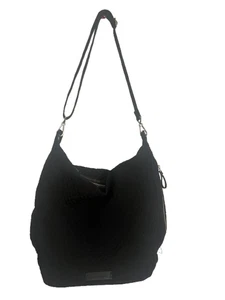 Vera Bradley Carson Mini Hobo Crossbody Microfaser Schultertasche Handtasche Schwarz - Bild 1 von 6