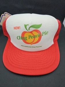VTG Salesman Sample Trucker Hat For California Cling Peaches, Snap Back - Picture 1 of 12