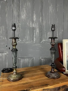 Vintage Pair Laura Ashley Table Lamps - Picture 1 of 15