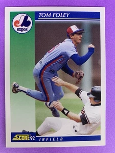 1992 Score #486 Tom Foley, Expos - Picture 1 of 2