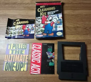 Nintendo NES Kit Pulizia OEM Originale con Scatola Cartuccia Manuale Edizione Mario - Foto 1 di 7
