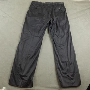 Giorgio Armani Pantalone Uomo 36x31 Nero Italia Pantaloni Dritti Pantaloni di Classe - Foto 1 di 15