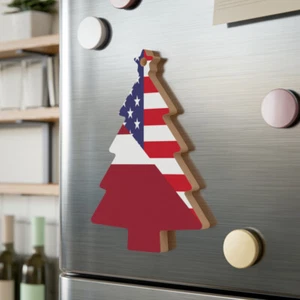 Adorno de madera bandera letona americana Letonia EE. UU. - Imagen 1 de 25