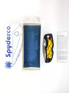 Neu Spyderco/Native 5/Wurzelbier Inlay G10/440V/C41GPSI/Auslauf selten - Bild 1 von 13