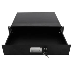2U Server Cabinet Case 19 Inch Rack Mount Lockable Drawer with Lock and Key - Picture 1 of 15