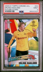 2020-21 Topps Chrome UCL Future Stars #EH Erling Haaland PSA 9 - Bild 1 von 1